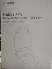 Brondell Eco-Seat Bidet Toilet Seat Non-Electric Elongated White S101