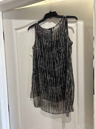 Nuova tunica Eileen Fisher senza maniche 2 pezzi top XS seta - Foto 1 di 9