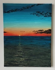 sunrise original painting 12x16 in