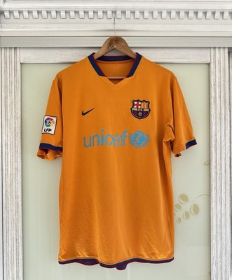 Vintage Barcelona 2006-2007 Away Soccer Jersey Football Shirt Kit