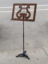 Hamilton Oak  Cast Iron Victorian Music Stand   