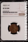 1923-S Lincoln Wheat Cent - NGC XF 45 BN - Scarce  No Reserve  #SLH59