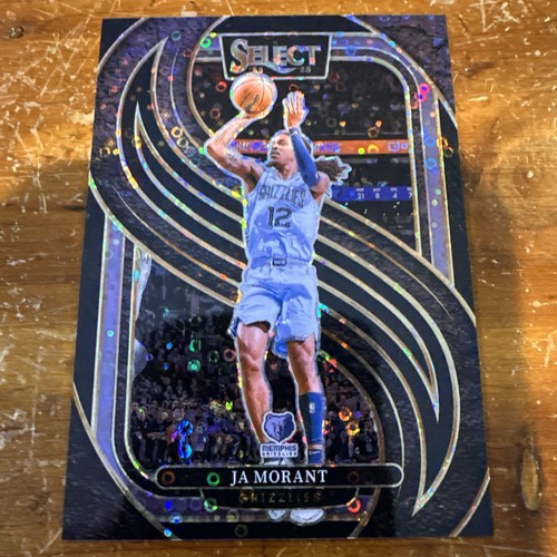 1/1 JA MORANT 2024-25 PANINI SELECT #107 BLACK DISCO PRIZM Premier Level Memphis