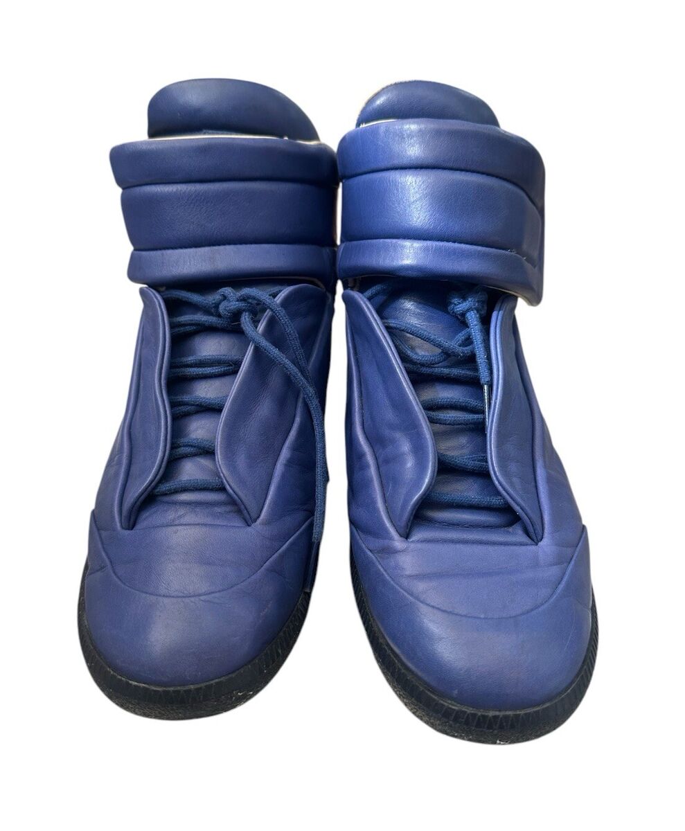 Maison Margiela Future Blue Men 43 Leather High Top Sneakers Maison Margiela Future Blue Men 43 Leather High Top Sneakers
