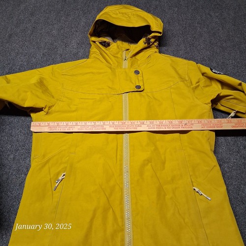 ** Holden Jacket Women Size Medium Mustard Yellow Hooded Ski Snowboard - Picture 5 of 12