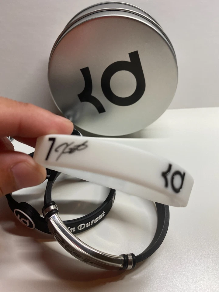 Conjunto de quatro pulseiras esportivas NBA Kevin Durant Phoenix Suns aço inoxidável presente - Imagem 4 de 4