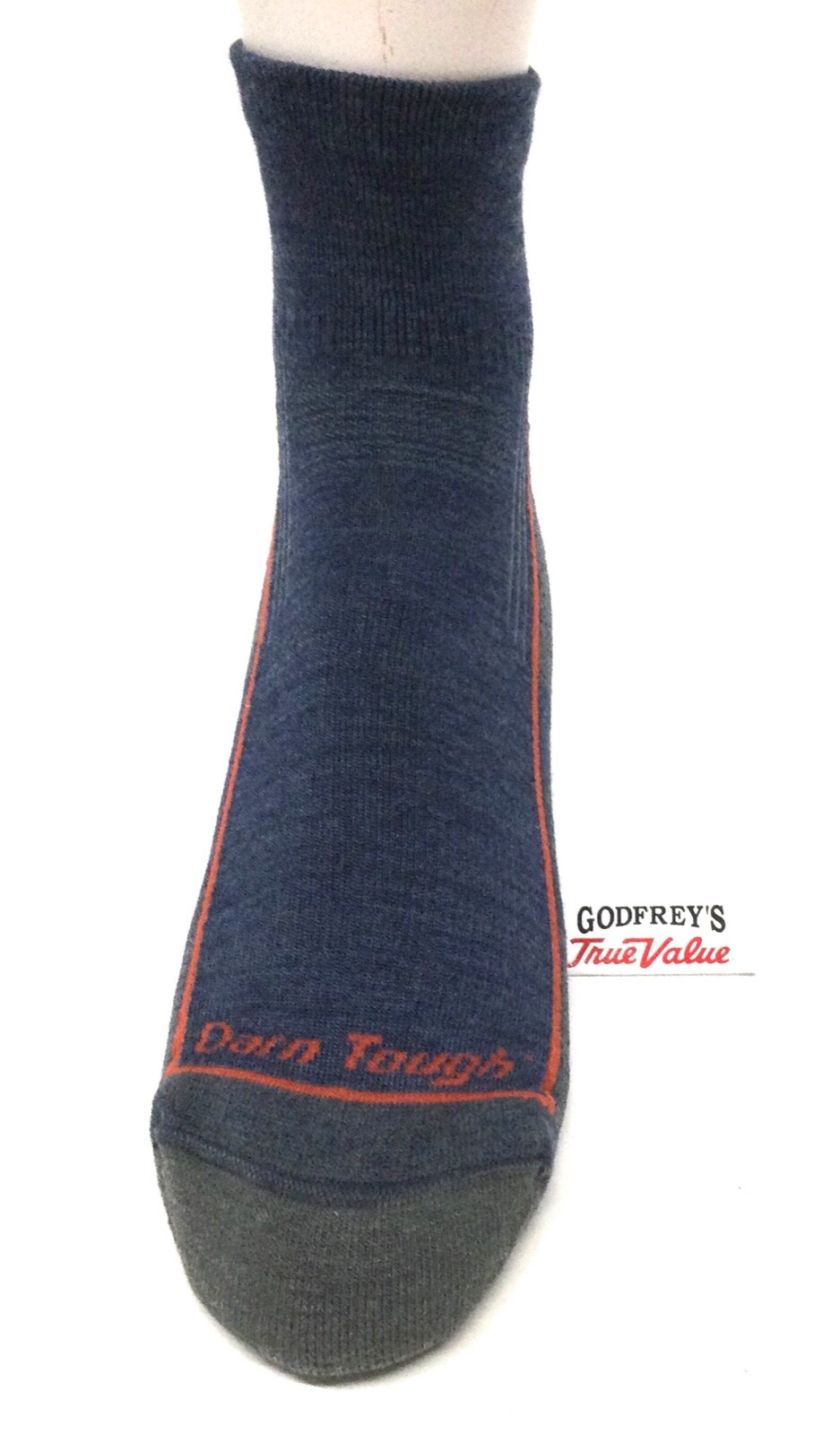DARN TOUGH 1959 Dusk Denim Men's Hiker Quarter Midweight Hiking Sock