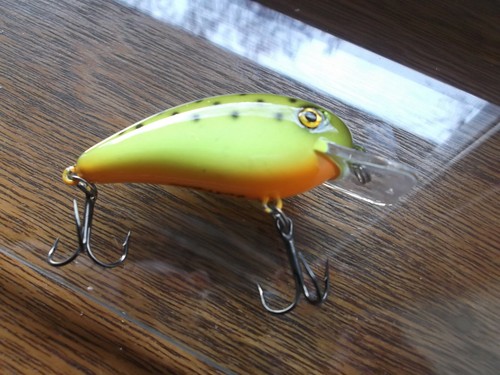 Custom Painted Excalibur Square Bill Fat Free Shad Fingerling BD5S CH Rootbeer - Bild 2 von 10