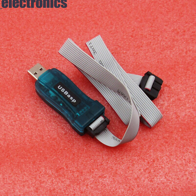 USBASP USBISP AVR Programmer Adapter 10 Pin Cable USB ATMEGA8 128  M120 A3GS