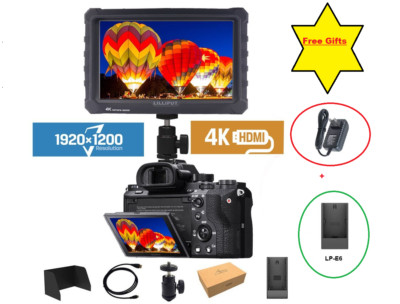 LILLIPUT 7'' A7s 4K HDMI 1.4 30Hz Monitor F970+LP-E6 Plate + Adapter exclusively 