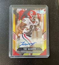 2021 Score Rookie Gold Zone Auto #389 Tre McKitty #50/50!! - Georgia Bulldogs RC