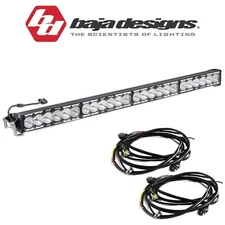 Baja Designs 40" OnX6+ Hybrid Laser Spot Light Bar W/ High/Low Wiring Harnesses