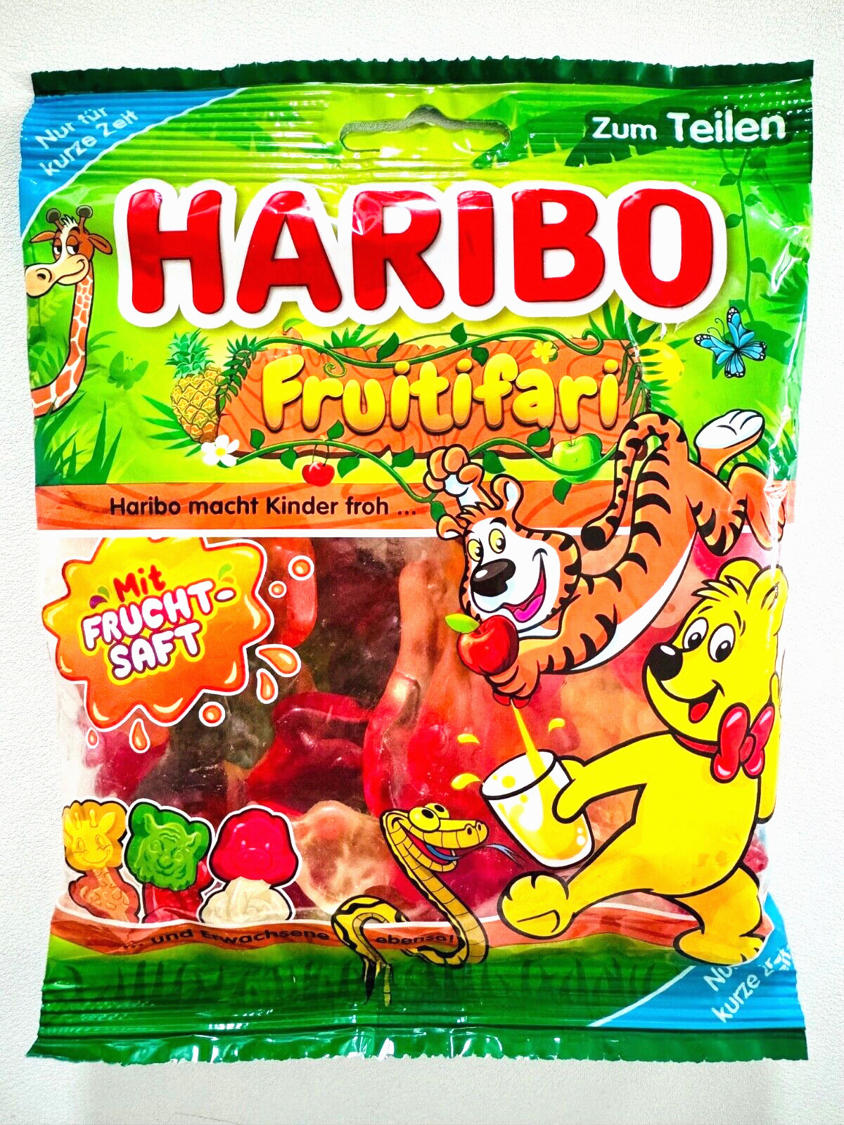 Жевательные резинки HARIBO Fruitifari Extra Soft с фруктовым соком -160 г -БЕСПЛАТНАЯ ДОСТАВКА