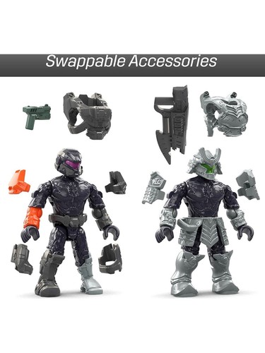 Lotto 5 Figure Mega Construx Halo Brute - Action Figure Da Collezione Lotto 5 Figure Mega Construx Halo Brute - Action Figure Da Collezione
