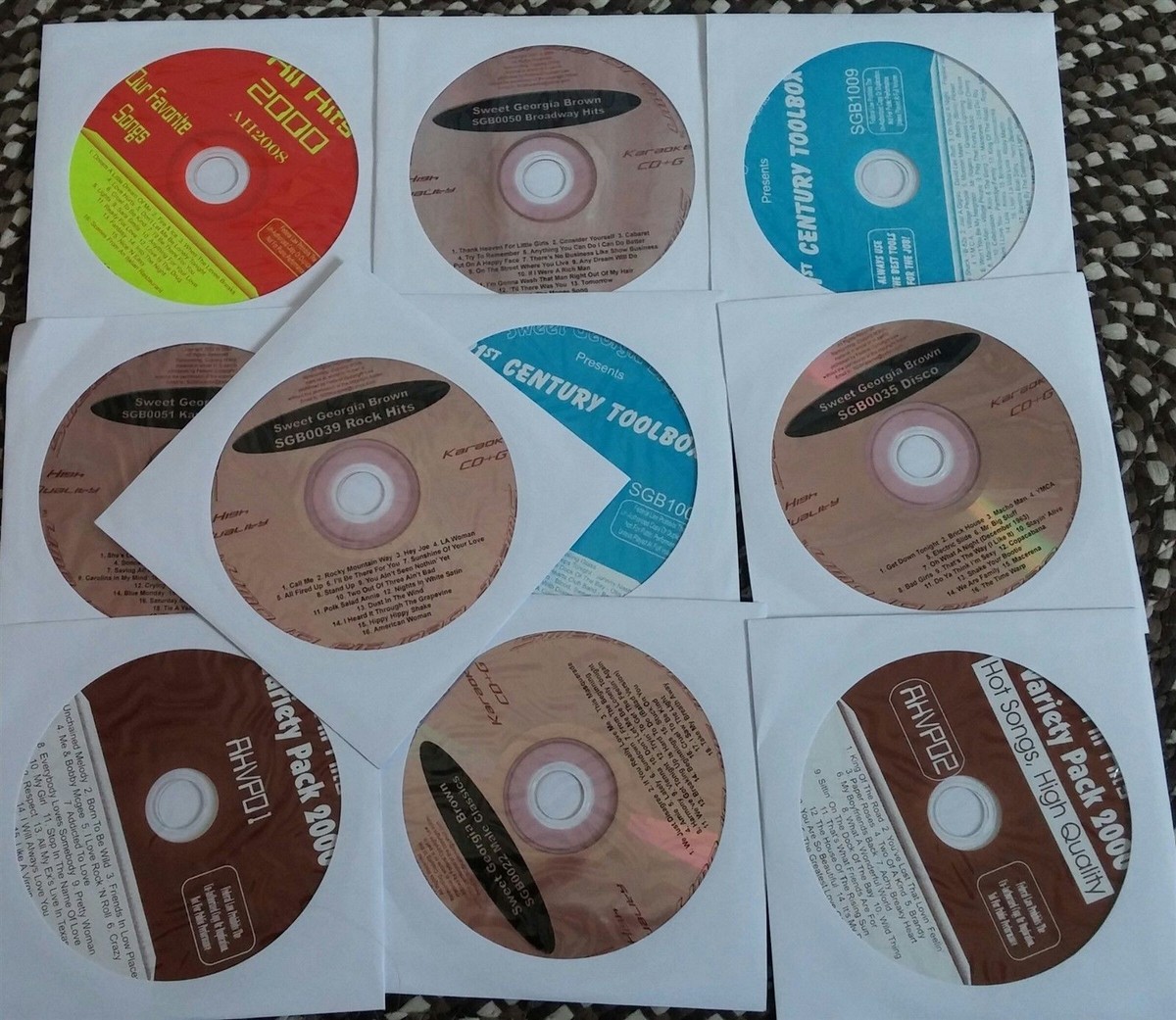 10 CDG LOT 60'S,70'S,80'S ROCK KARAOKE JANIS JOPLIN, VILLAGE