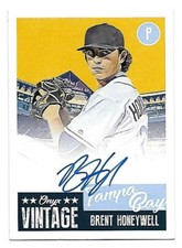 Brent Honeywell Bowman Elite RC Baseball Cards Onyx Autograph Padres