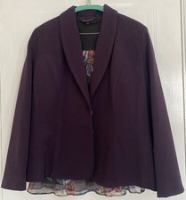 Hudson & Onslow Purple Jacket & Blouse Size 16