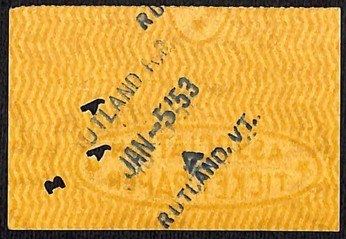 Group of 10 - Mostly 1953 Rutland Railroad Tickets / Stubs - Picture 12 of 20
