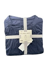 Uniqlo Women Soft Stretch Pajama Dress Long Sleeved Navy with pockets Size M