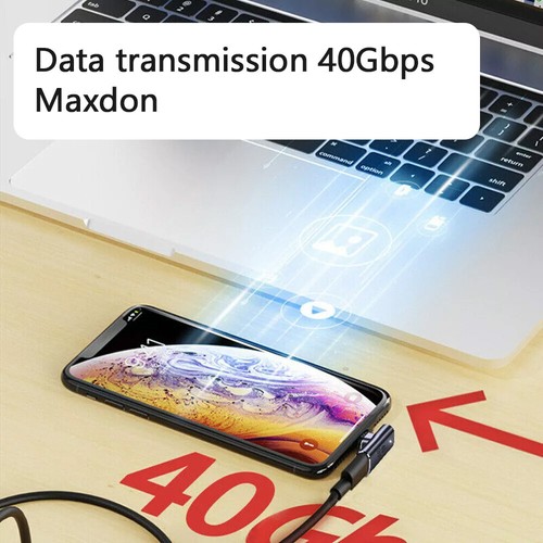 100W 40Gbps Magnetic Adapter Fast Charging QC4.0 USB C To Type C Cable ConnectQe - Picture 6 of 12