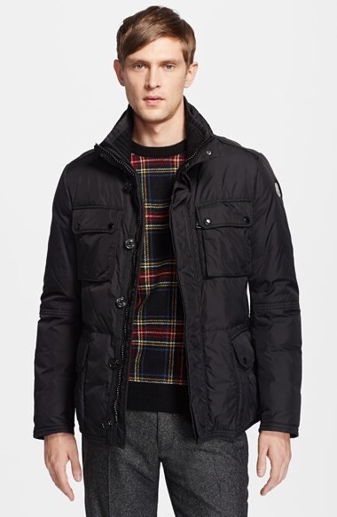 Moncler Men's Amazzone Giubbotto Black Puffer Down Jacket Moncler Men's Amazzone Giubbotto Black Puffer Down Jacket