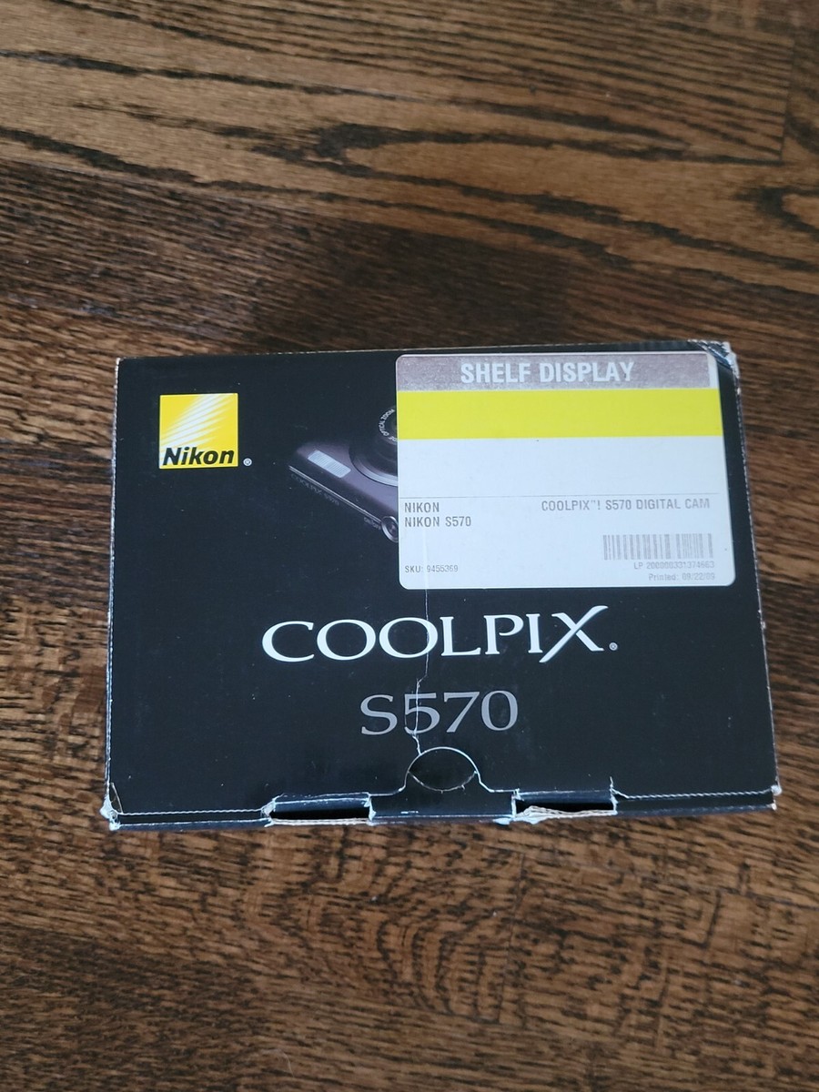 Nikon COOLPIX S570 12.0MP Digital Camera - Black for sale online