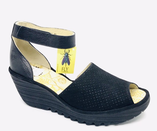 fly london perforated wedge