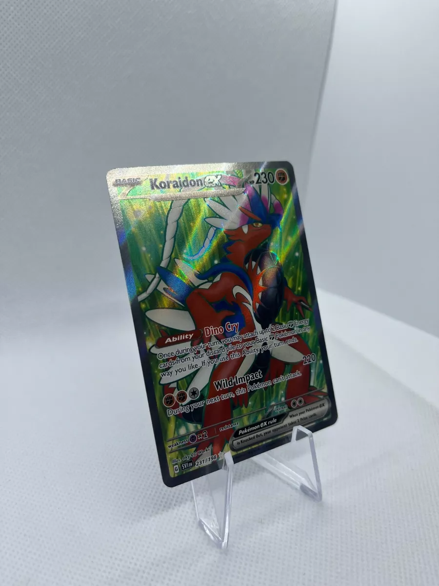  Pokemon - Koraidon ex 231/198 - Scarlet & Violet - Ultra Rare -  Holo Full Art : Toys & Games