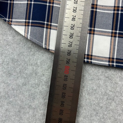 Banana Republic Iron Free Men's Blue Tartan Check Button Up Shirt Size XL - Picture 6 of 13