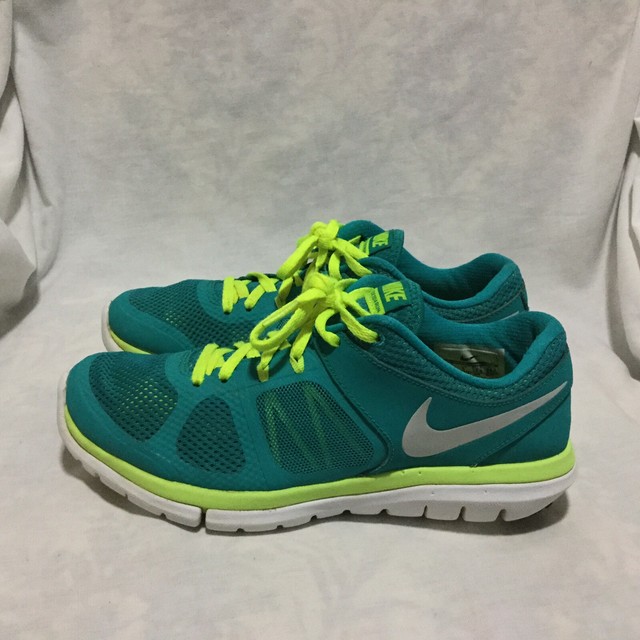 shoes, nike, teal, bright, tennis shoe, running shoe - Wheretoget