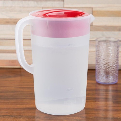 Pitcher Classic 1 Gallon Clear Base, Red Lid - Picture 5 of 7