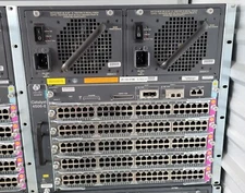 Cisco Catalyst WS-C4506-E Switch (1)WS-X45-Sup6L-E & (5)WS-X4648-RJ45V+E