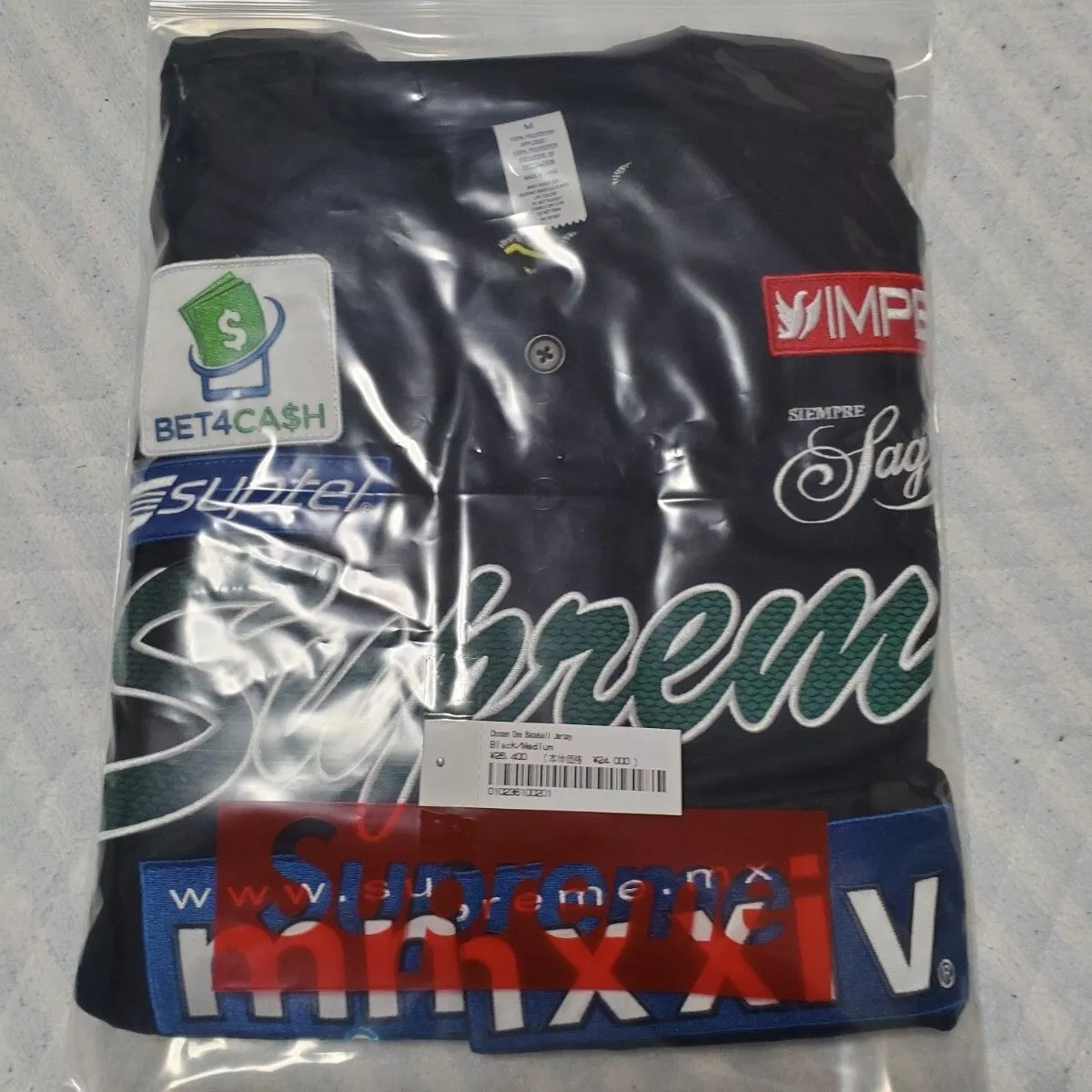 Maillot de baseball Supreme Chosen One unisexe manches courtes noir taille M homme neuf
