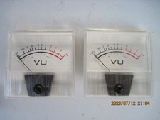 Pair Of Vu Meters Tape Deck Diy Pre-amplifier