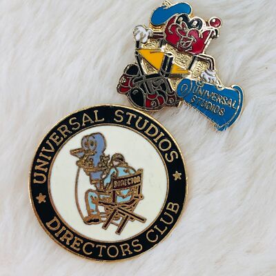 Vtg Universal Studios Directors Club Member Lapel Pin Lot of 2