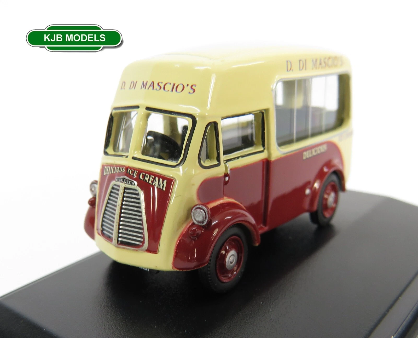 VANS BNIB OO GAUGE OXFORD 1:76 76MJ011 Morris J Ice Cream Van Di Mascios