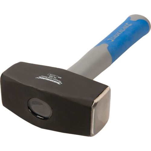 Silverline 4lb Club Lump Hammer Hardened Steel Head Fibreglass Grip Handle 1.8Kg - Picture 3 of 4