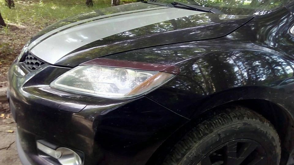 para Mazda cx7 Cx-7 cejas párpados línea de ojos faro cubierta pestañas 2006-2012 Foto 4 de 4