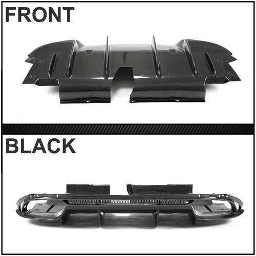 For Alfa Romeo Giulia Base 952 2017-20 REAL Carbon Rear Bumper Diffuser Spoiler - Bild 13 von 14