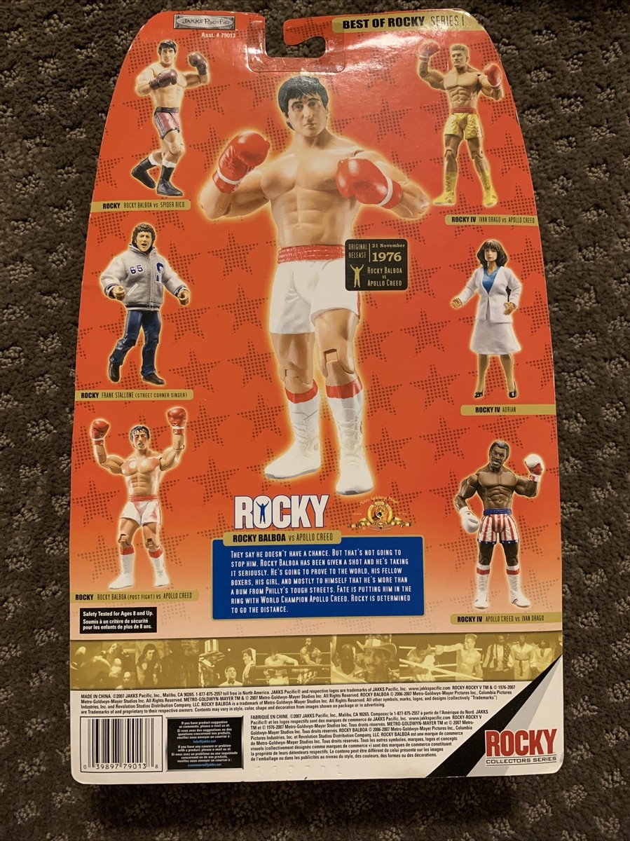 New Rocky Balboa Pre Fight Best of Series 1 boxing Figure Jakks