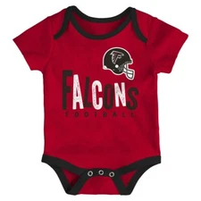 Infant Newborn Baby Boy's NFL Atlanta Falcons Bodysuit Creeper Outfit 24 MONTHS
