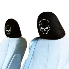  For BMW New Pair Design Logo No7 Car Seat Truck Headrest Covers Made in USA