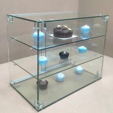 New Heavy Duty Countertop Ambient Glass Sweet Food Display Cabinet Case