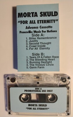 Morta Skuld - For All Eternity 1995 Wisc Death Metal Advance cassette tape Promo