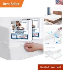 Ultimate 2 Pack Twin Mattress Protector - Waterproof 6-Sided Protection for Kids