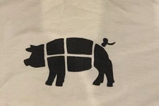 Vintage retro Big Earl’s BBQ XL White T-shirt Greasy Eats Scottsdale AZ Pig