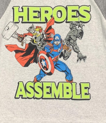Marvel ☆ Little Boys' Avengers Heroes ensamblan camiseta ☆ Tallas 4-7 - Imagen 2 de 3