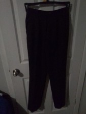 Vintage 80s Giorgio Sant Angelo Pant Women's 4 black 100 Pure Wool Pleated EUC