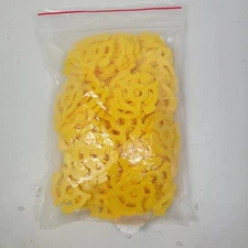 100 Pcs Flat Plastic Record Adapters Snap in Inserts to Make 7 Inches Records Fi