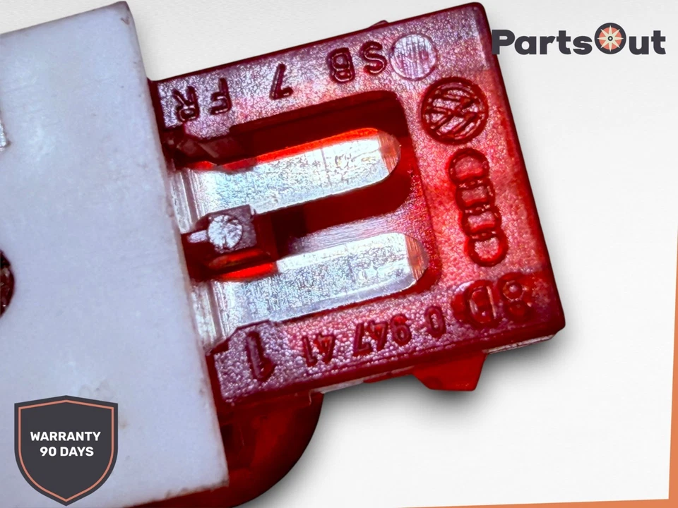 2002-2008 Audi A4 Front Left Door Panel Warning Light Lamp Red 8D094741 OEM - Image 4 of 4